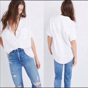 Madewell Cotton White Courier Shirt